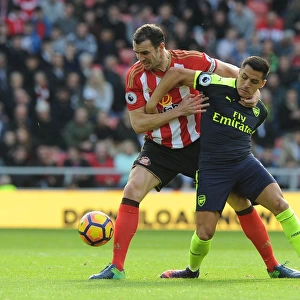 Sanchez vs. O'Shea: Intense Battle in Sunderland v Arsenal (2016-17)