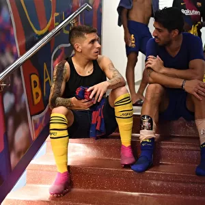 Torreira vs. Suarez: A Star-Studded Showdown in FC Barcelona vs. Arsenal Pre-Season Friendly (2019-20)