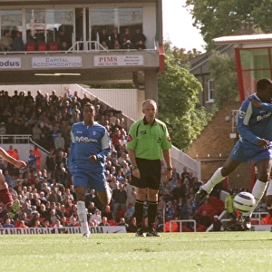 Van Persie's Thrilling Goal: Arsenal Leads 1-0 Against Birmingham, FA Premiership, Highbury, London, 2005