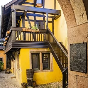 A half-timbered house in Riquewihr, France