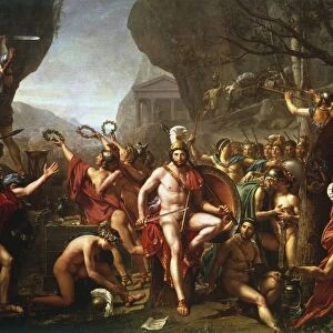 Leonidas at Thermopylae (1814). Leonidas (dc480 BC) king of Sparta from 491 BC