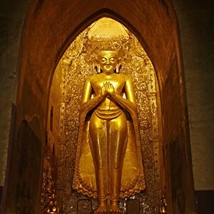 Standing Buddha statue in Ananda temple
