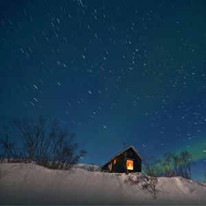 Aurora Borealis appearing over Abisko Lapland, Sweden