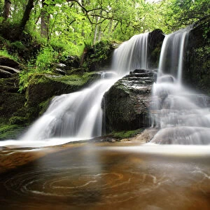 Black spout waterfall spring Pitlochry Scotland