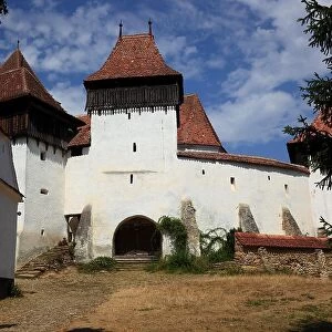 Deutsch-Weisskirch Fortified Church, Unesco World Heritage Site, Church of the Protestant Church of the Augsburg Confession in Viscri, Brasov County, Transylvania Region, Romania