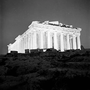 Floodlit Parthenon