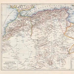 North Africa: Algeria, Morocco and Tunisia, lithograph, published in 1897