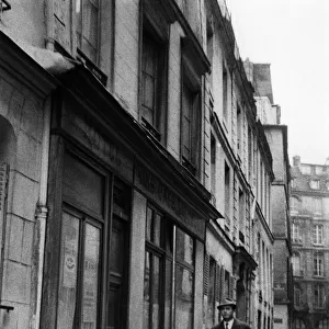 La rue Git le Coeur in Paris. 1950 s