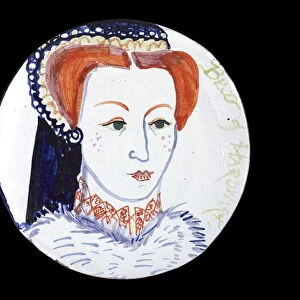 Michaela Gall - tudor portrait plates Bess of Hardwick