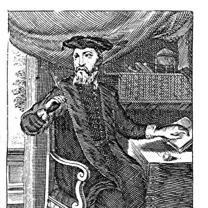 NOSTRADAMUS Portrait of Nostradamus - engraving from the Life of Nostradamus section