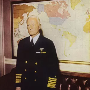 American admiral Chester W Nimitz, Commander in Chief of the US Pacific Fleet, World War II, 1941-1945 (photo)