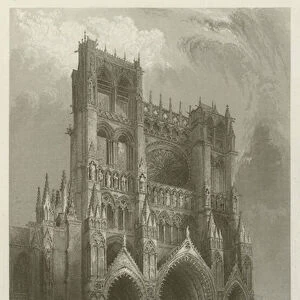 Amiens Cathedral, West Front (engraving)