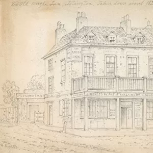 The Angel Inn, Islington (ink on paper)