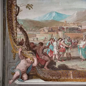 Bacchus, Lycurgus and Hermes Trismegistus, 1650-52 (wall tempera painting)