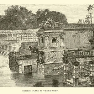 Bathing Place at Trichinopoly (engraving)