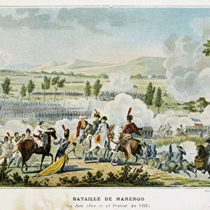 Battle of Marengo (Piemont - Italy) on 14 June 1800, during which Bonaparte won victory