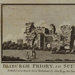 Bliburgh Priory, in Suffolk (engraving)