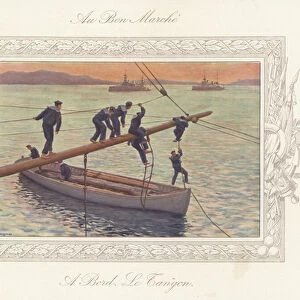 A Bord le Tangon (colour litho)