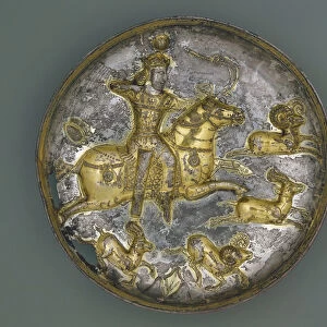 Bowl, Iran, Sasanian period, 4th-5th century (silver and gilt)