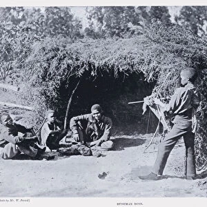 Bushman Boys (b / w photo)