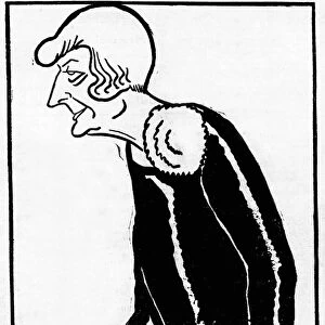 caricature of Charlotte Lyses, 1930 (engraving)