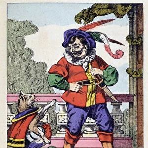 The cat and the ogre - "The Bottted Cat", image of Epinal