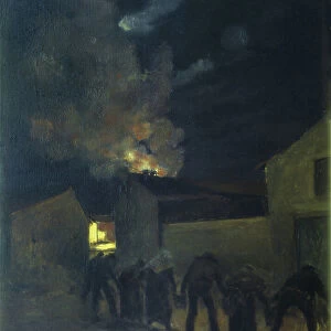 The chain, 1870 (oil on canvas)