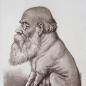 Charles Darwin Plaque, c. 1870 (ceramic)