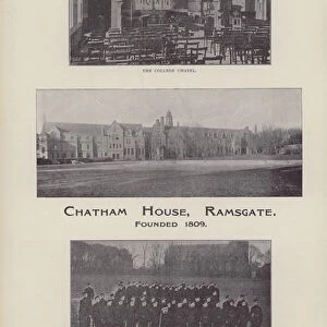 Chatham House School, Ramsgate, Kent (b / w photo)