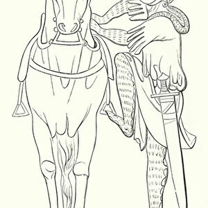 Chevalier d environ 1220 (engraving)