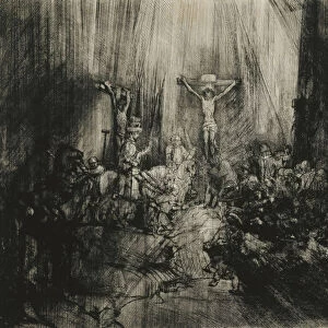 Christ Crucified Between the Two Thieves - The Three Crosses, c