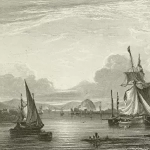 The Clyde, from Erskine Ferry (engraving)