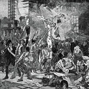 The Conquerors of the Bastille, France (engraving)