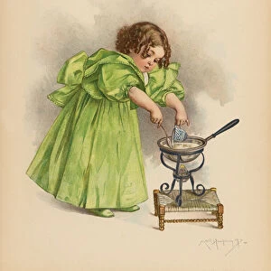 The Cook (colour litho)