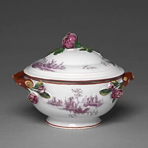 Covered Bowl, manufactured by the Saint Clement Factory, c