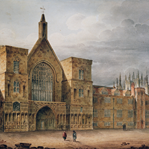Entrance to Westminster Hall, 1807 (w / c on paper)