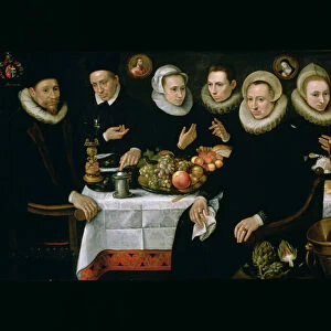 The Family of Adrien de Witte (1555-1616) 1608 (oil on panel)