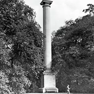 The Flora Column, Syon House, 1899, from The English Country House (b/w photo)