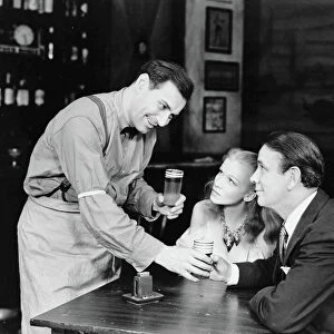 Gene Kelly, Julie Haydon and Eddie Dowling in a scene from the American Theatre Guild