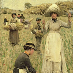 Gleaners, 1882 (oil on canvas)