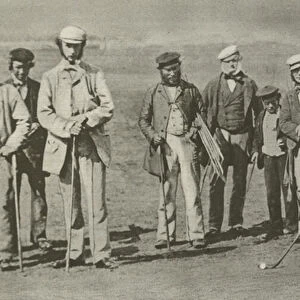 Golf at St Andrew s, 1850s (b / w photo)