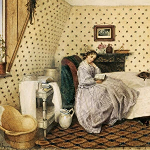 The Governess, 1861 (w / c with pen & ink over pencil on paper)