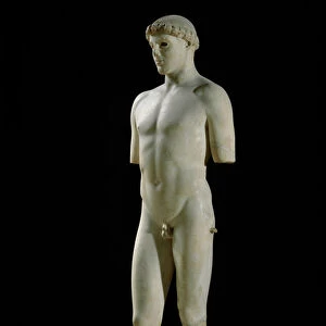 Greek Art: "Ephebe de Critios"Marble sculpture attributed to