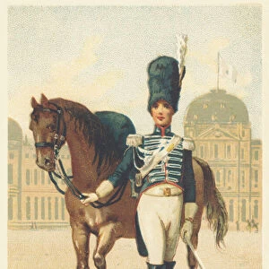 Horseback Grenadier, Royal Guard in 1825