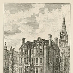 House recently erected at Balham Hill (engraving)