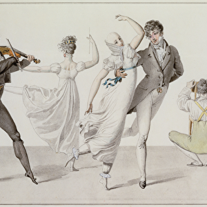 Illustration from Le Bon Genre, c. 1810 (w / c on paper)