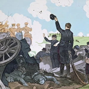 Incident during the First Battle of the Marne, 6-13th September, 1914 (colour litho)