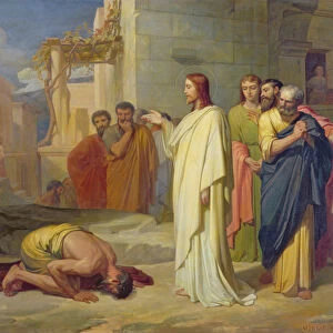 Jesus Healing the Leper, 1864 (oil on canvas)