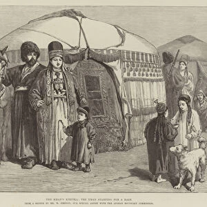 The Khans Kibitka, the Khan starting for a Raid (engraving)