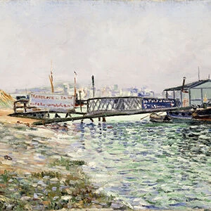 La Seine au Jardin des Plantes, 1884 (oil on canvas)